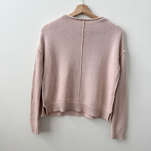 Rails Erin Sweater Knit Crewneck Blush Pink Cotton Blend Lightweight Pullover XS - Picture 13 of 14